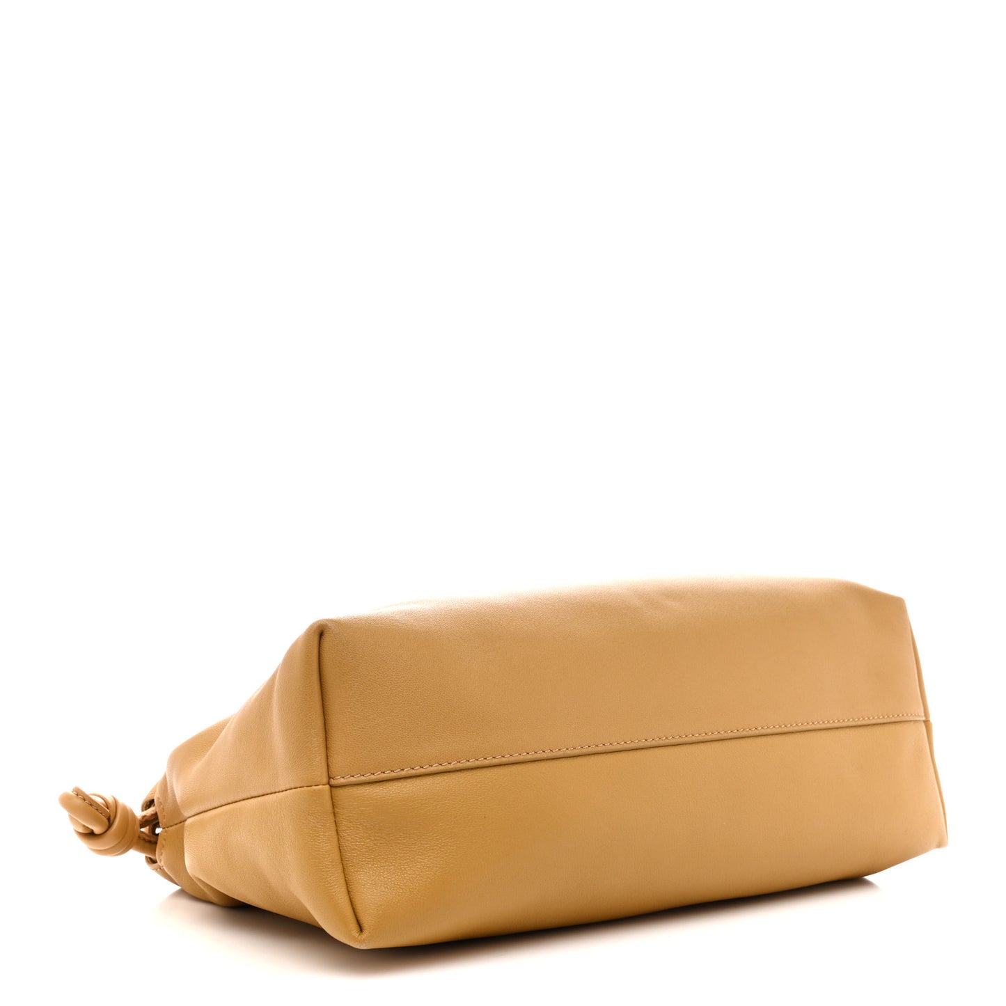 Mellow Nappa Donut Medium Chain Flamenco Knot Clutch Sahara