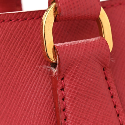 Prada Saffiano Lux Large Tote Fuoco 11 of 15
