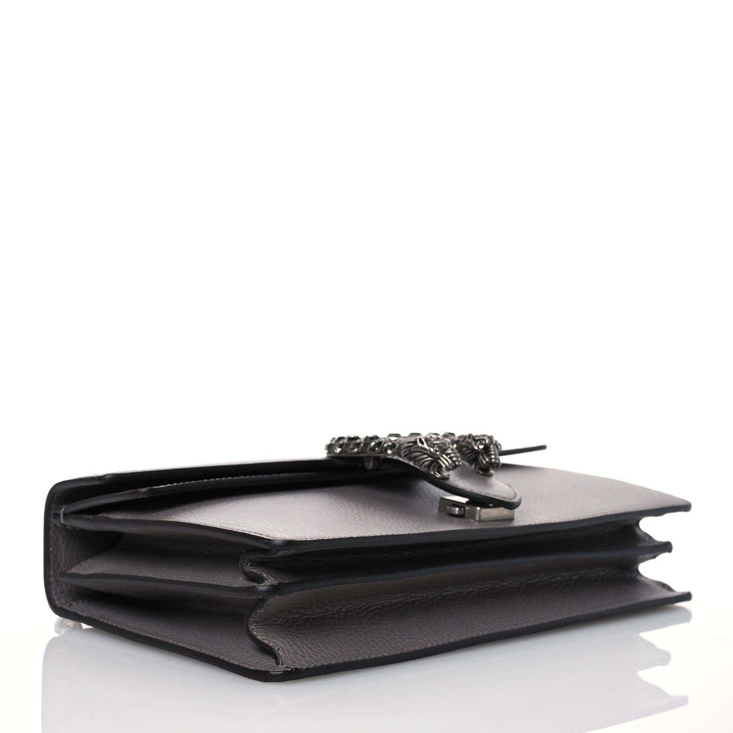 Gucci Pebbled Calfskin Small Dionysus Shoulder Bag Dusty Grey 4 of 13