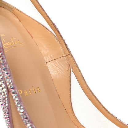Christian Louboutin Crystal Strass Camilla 100 Pumps 37 Aurora Borea 10 of 21