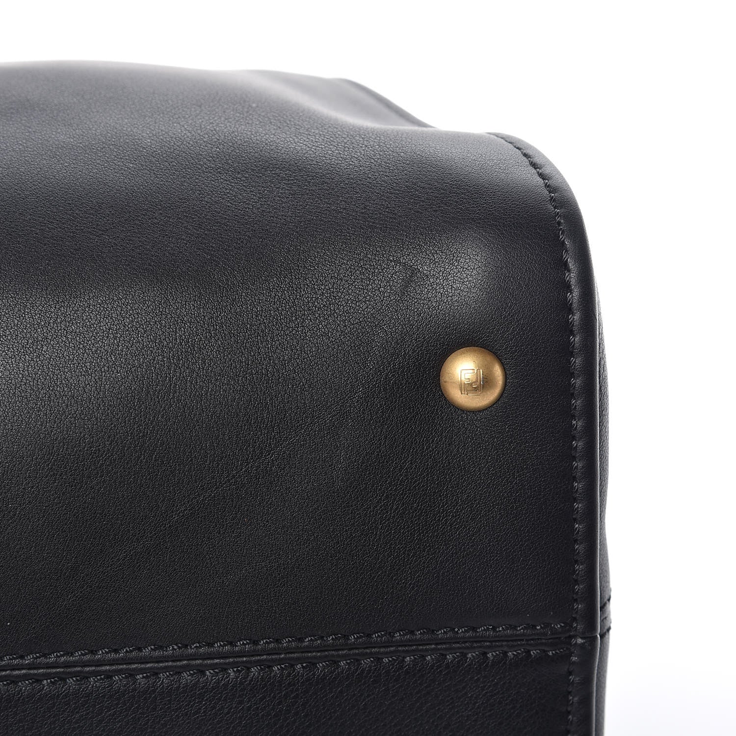 Fendi Vitello Dolce Marmol Large Chameleon Tote Black 11 of 13