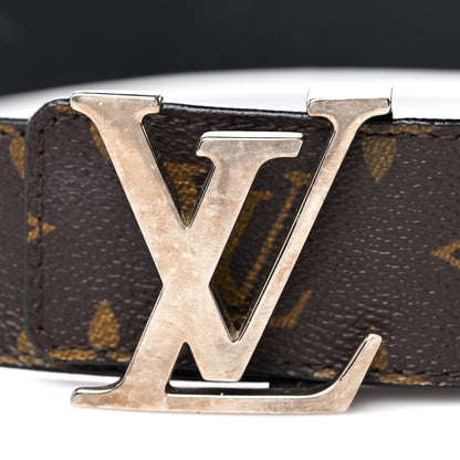 Louis Vuitton Calfskin Monogram 40mm LV Initiales Reversible Belt 85 34 Black 7 of 8