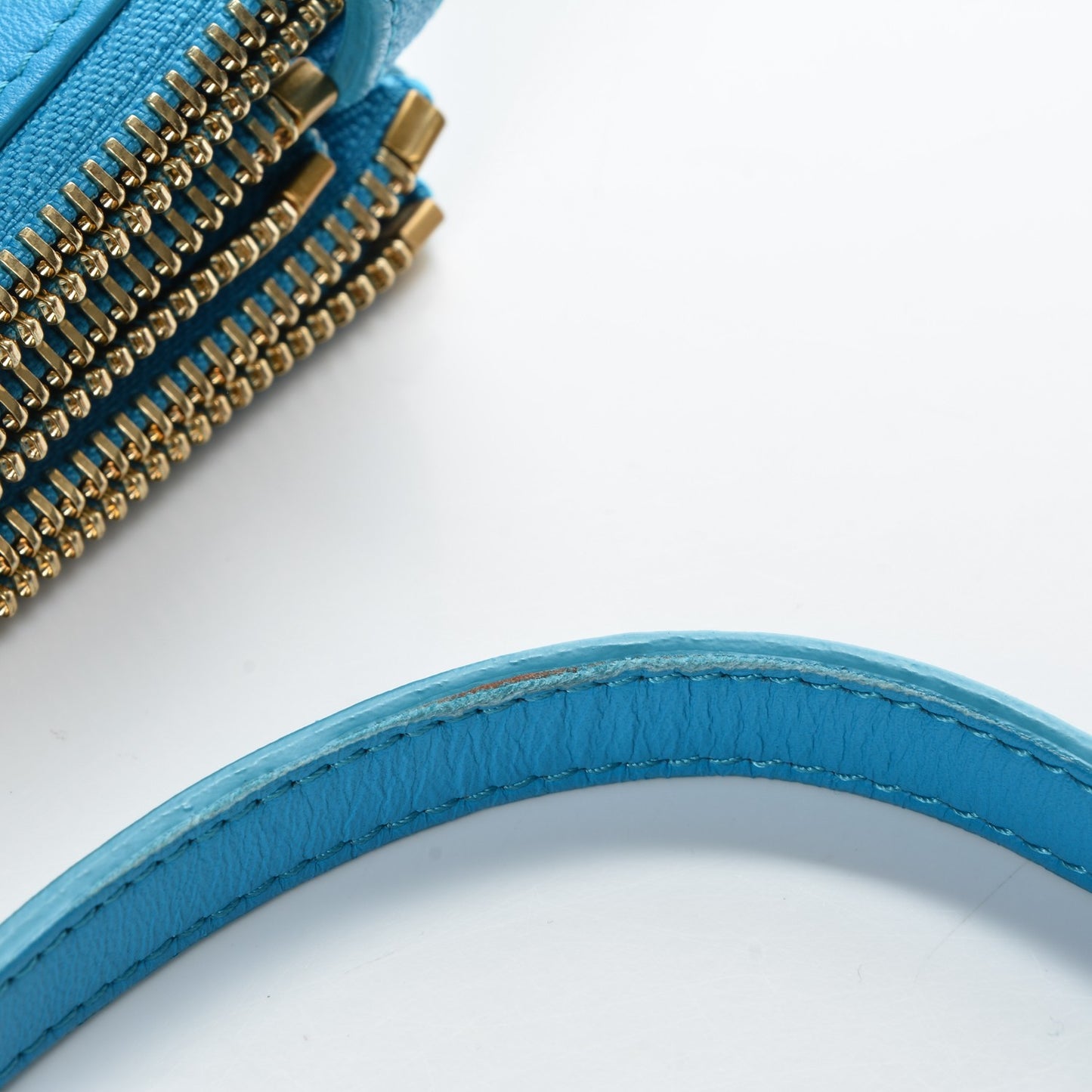 Lambskin Small Trio Crossbody Turquoise