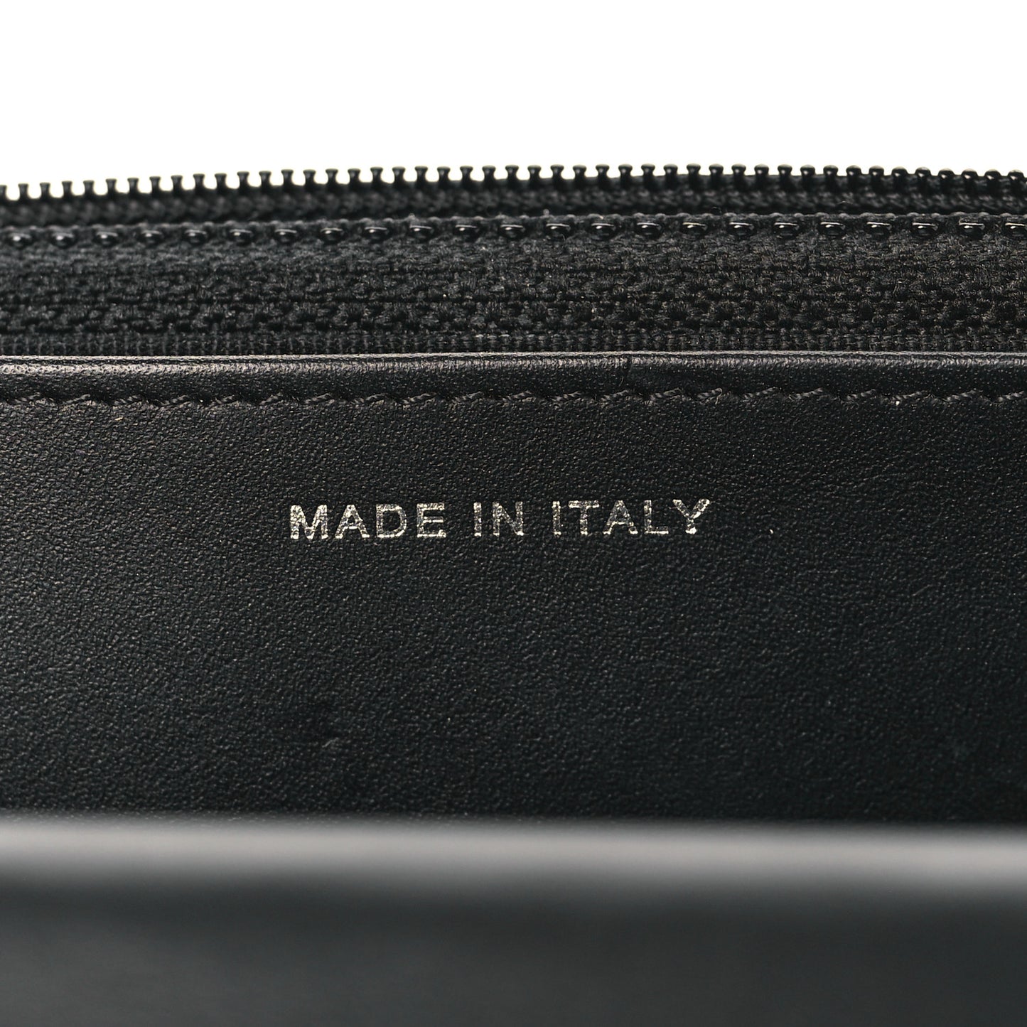 Patent Calfskin Quilted Wallet On Chain WOC Black