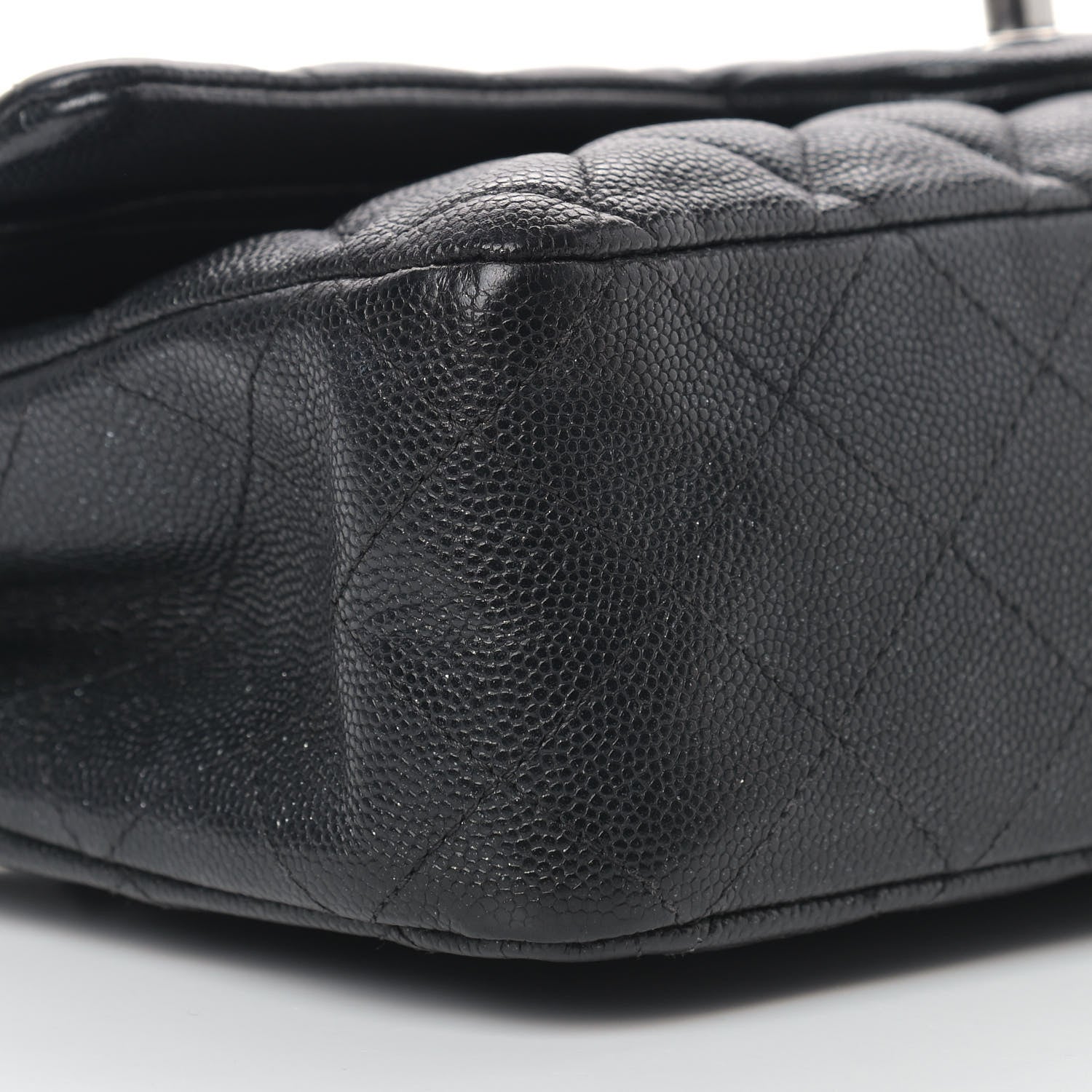 Chanel Iridescent Caviar Quilted Medium Double Flap Black 8 of 13