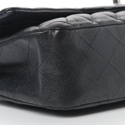 Chanel Iridescent Caviar Quilted Medium Double Flap Black 8 of 13