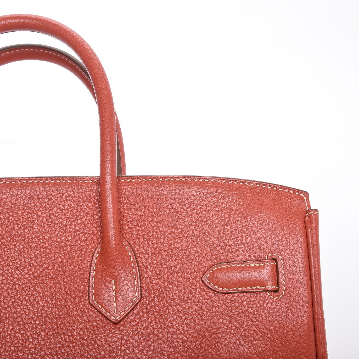 Hermes Taurillon Clemence Birkin 35 Sanguine 20 of 33
