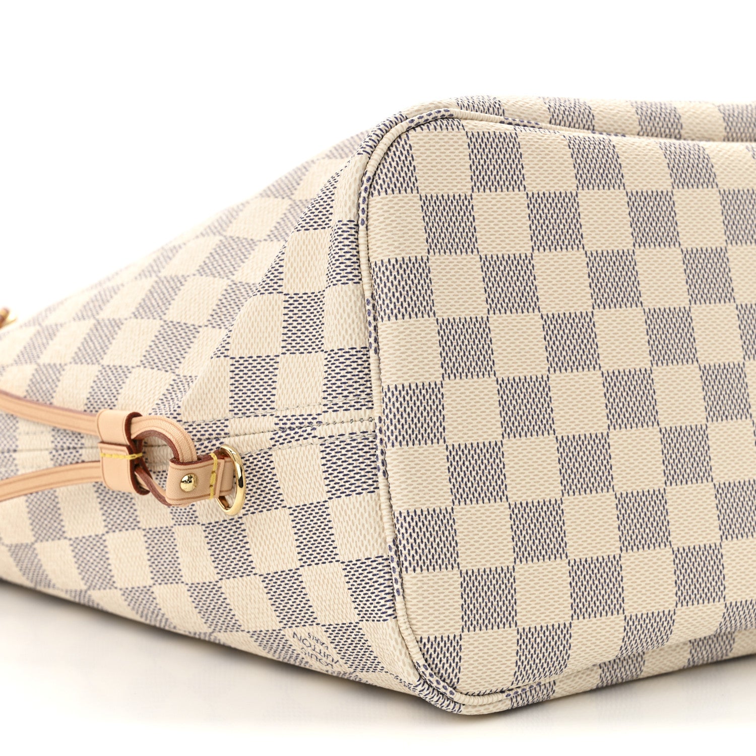 Louis Vuitton Damier Azur Neo Neverfull MM Rose Ballerine 10 of 11