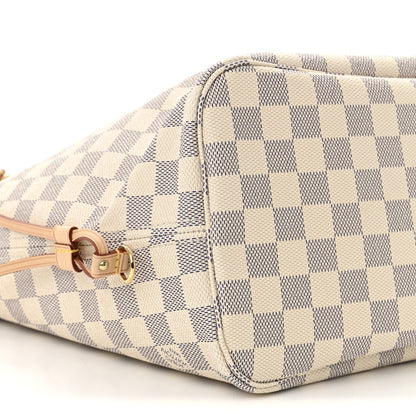 Louis Vuitton Damier Azur Neo Neverfull MM Rose Ballerine 10 of 11