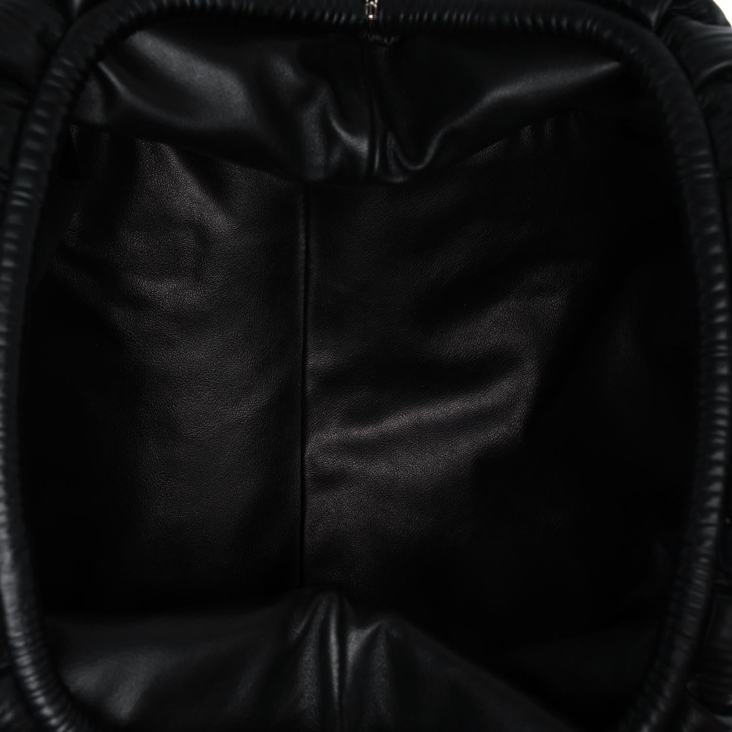 Bottega Veneta Bark Calfskin Embossed The Pouch Oversized Clutch Black 5 of 11