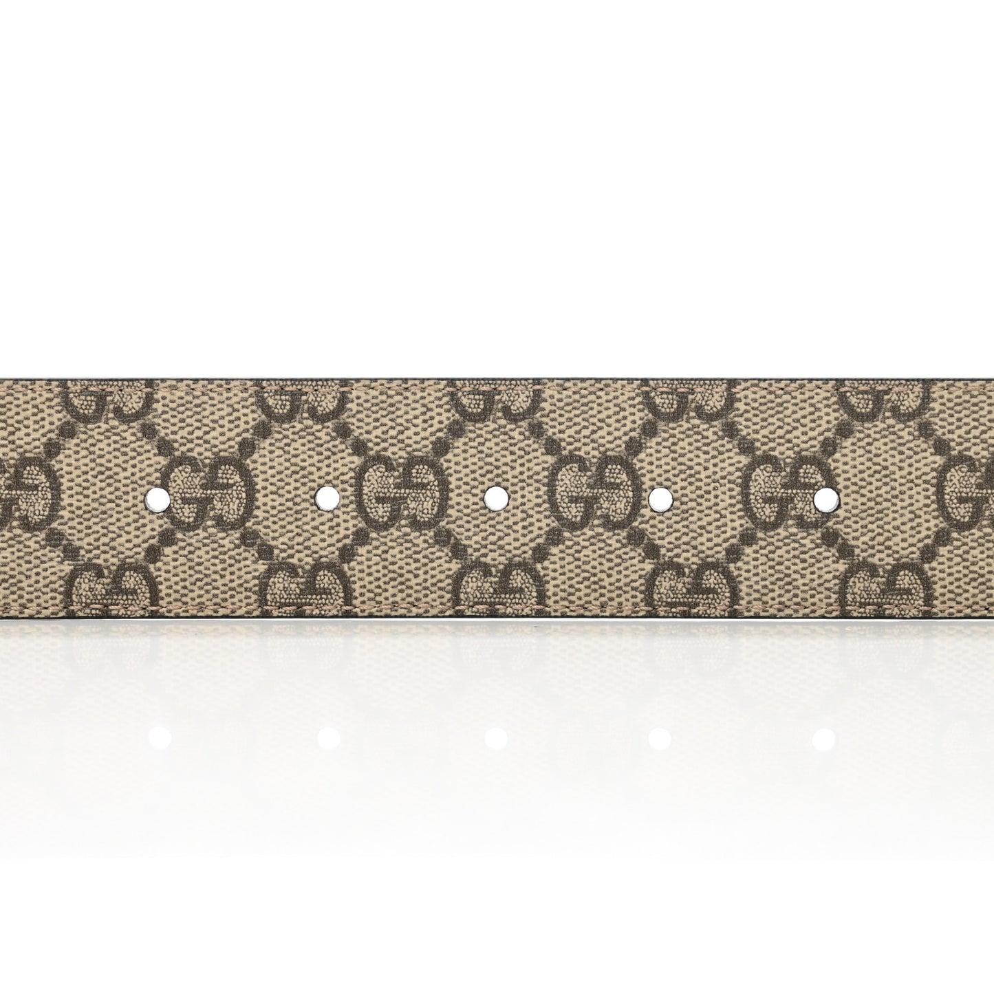 GG Supreme Monogram Interlocking G Belt 110 44 Dark Brown