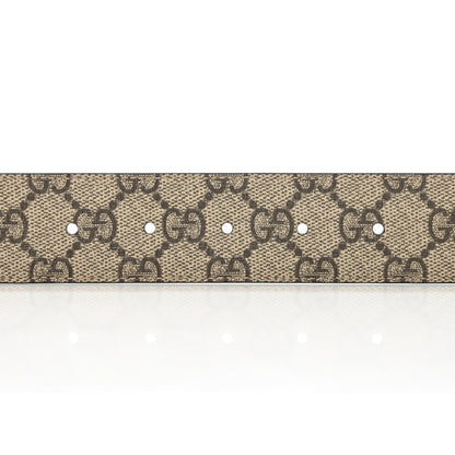Gucci GG Supreme Monogram Interlocking G Belt 110 44 Dark Brown 3 of 10