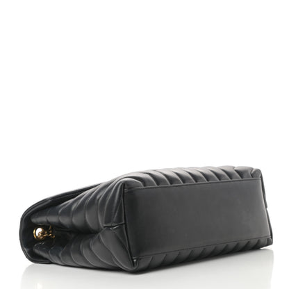 Saint Laurent Calfskin Y Quilted Monogram Medium Loulou Chain Satchel Black 4 of 17