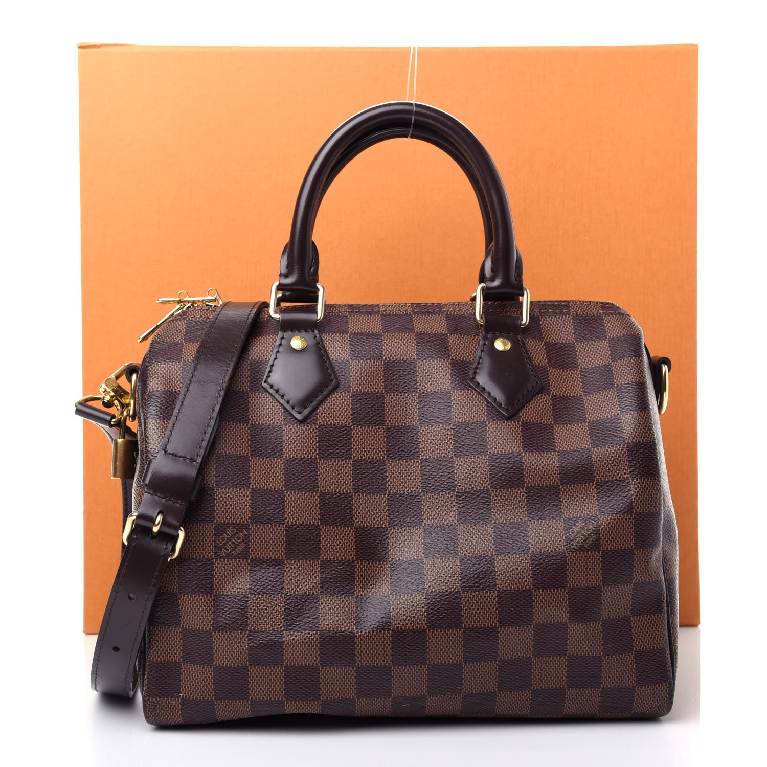 Louis Vuitton Damier Ebene Speedy Bandouliere 25 13 of 13