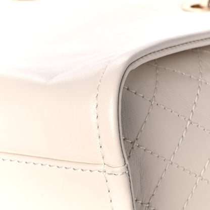 Chanel Aged Calfskin Small Charms Deauville Tote White 12 of 14