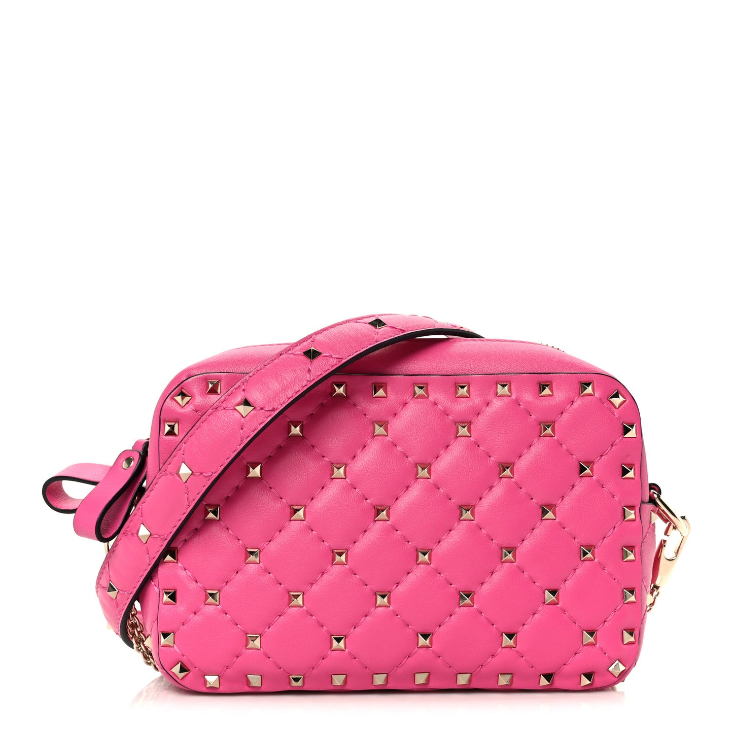 Nappa Rockstud Spike Camera Crossbody Bag Blossom