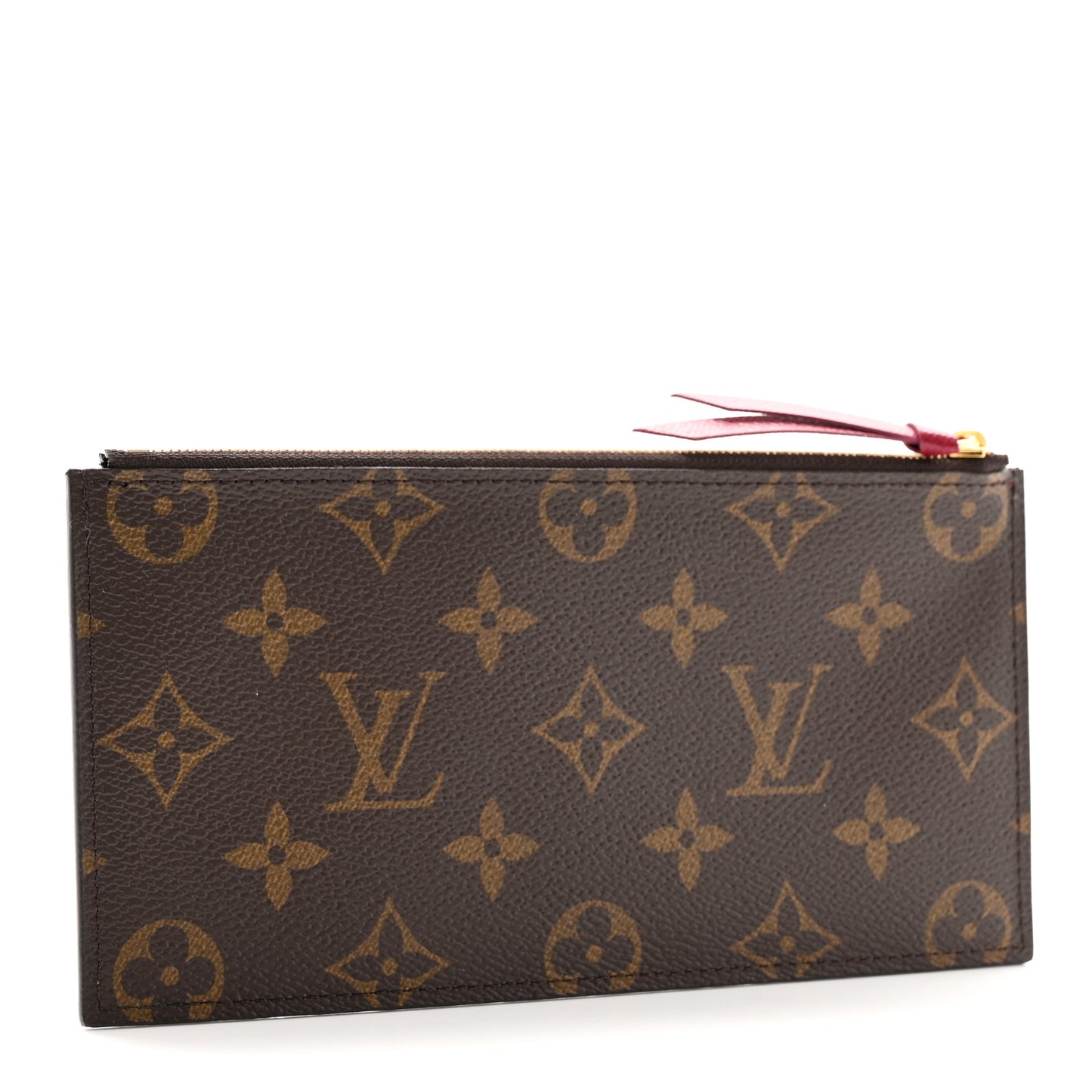 Monogram Felicie Chain Wallet Zippered Insert Fuchsia