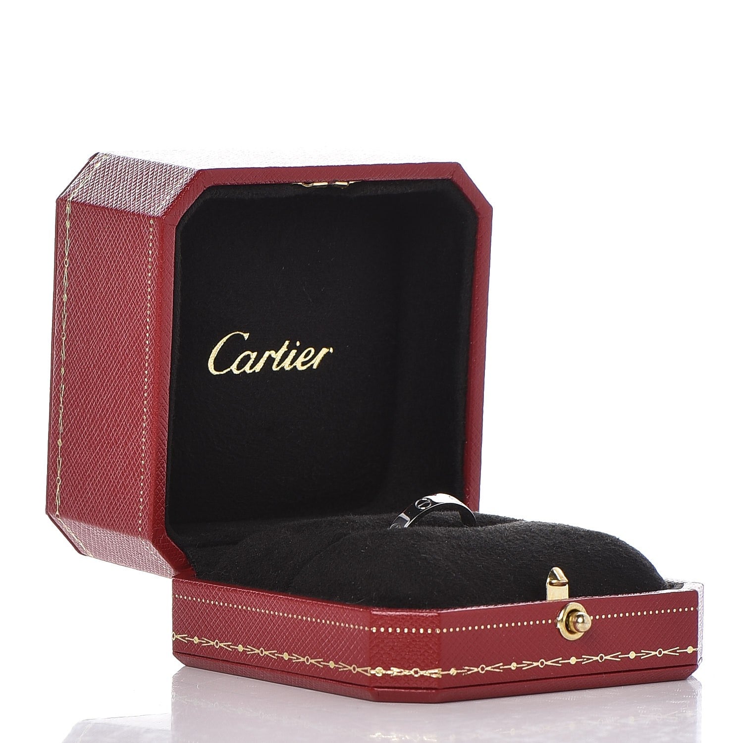 Cartier 18K White Gold 4mm LOVE Wedding Band Ring 51 5.75 4 of 4