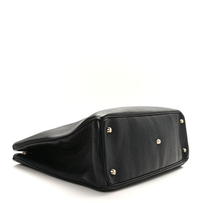 Christian Dior Bullcalf Large Diorissimo Tote Black Rose Indien 5 of 10