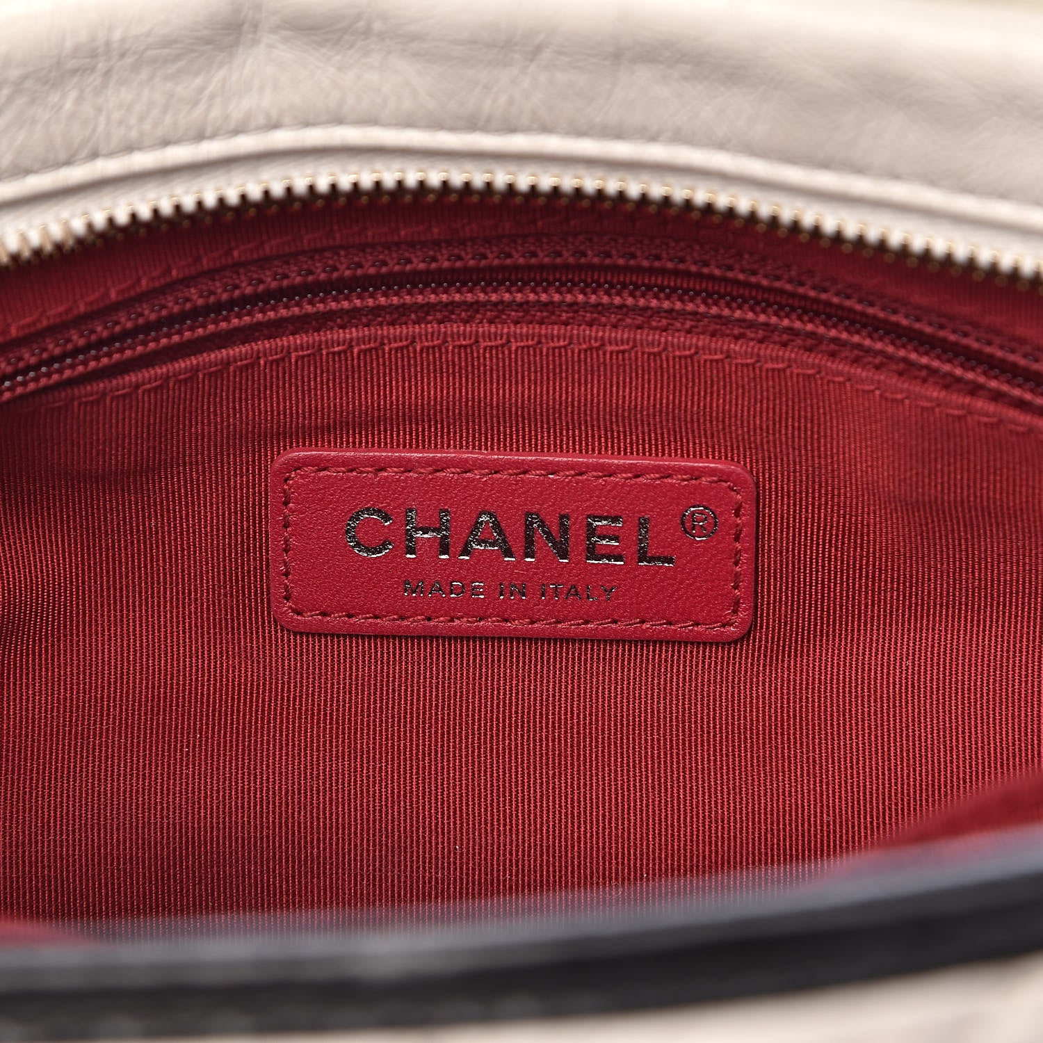 Chanel Aged Calfskin Quilted Medium Gabrielle Hobo Black White 6 of 13