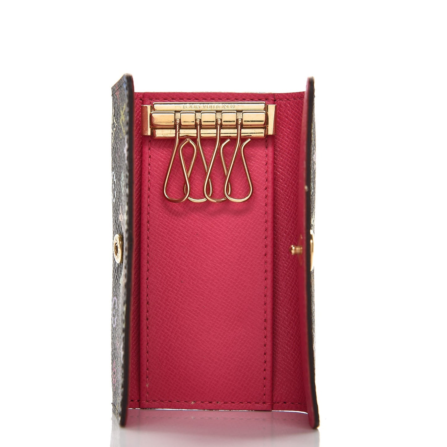 Monogram Multicolor Multicles 4 Key Holder Black Grenade