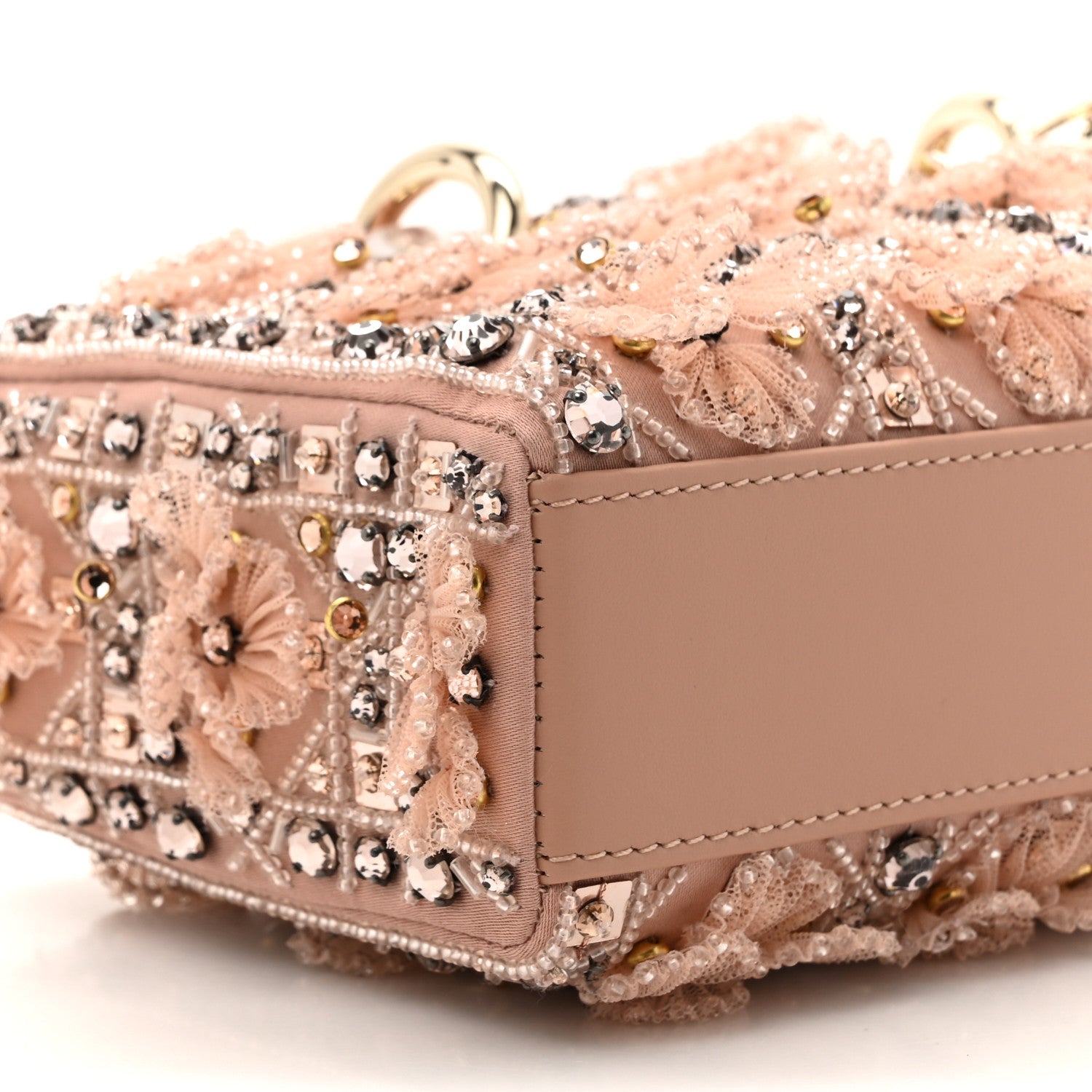 Christian Dior Satin Crystal Bead Embroidered Lady D-Joy Rose Multicolor 10 of 10