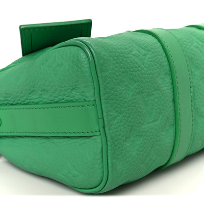 Louis Vuitton Monogram Taurillon Keepall Bandouliere 25 Minty Green 9 of 10