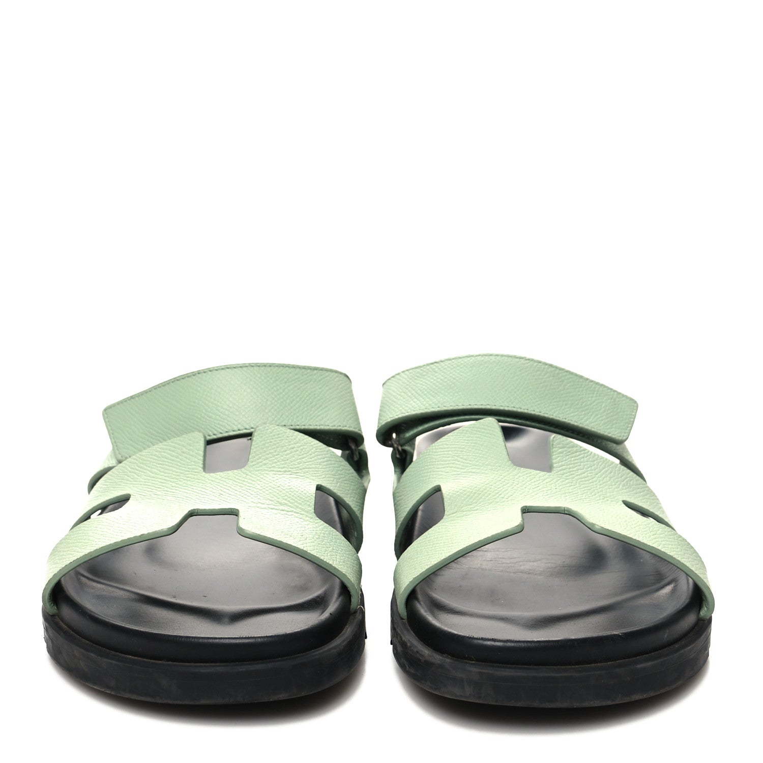 Hermes Epsom Womens Chypre Sandals 40 Vert Jade 2 of 11