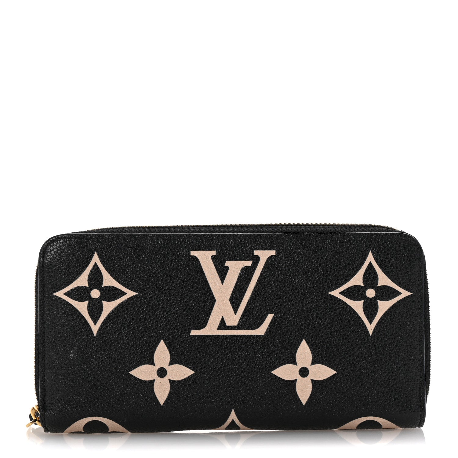 Louis Vuitton Empreinte Monogram Giant Clemence Wallet Black Beige 1 of 8