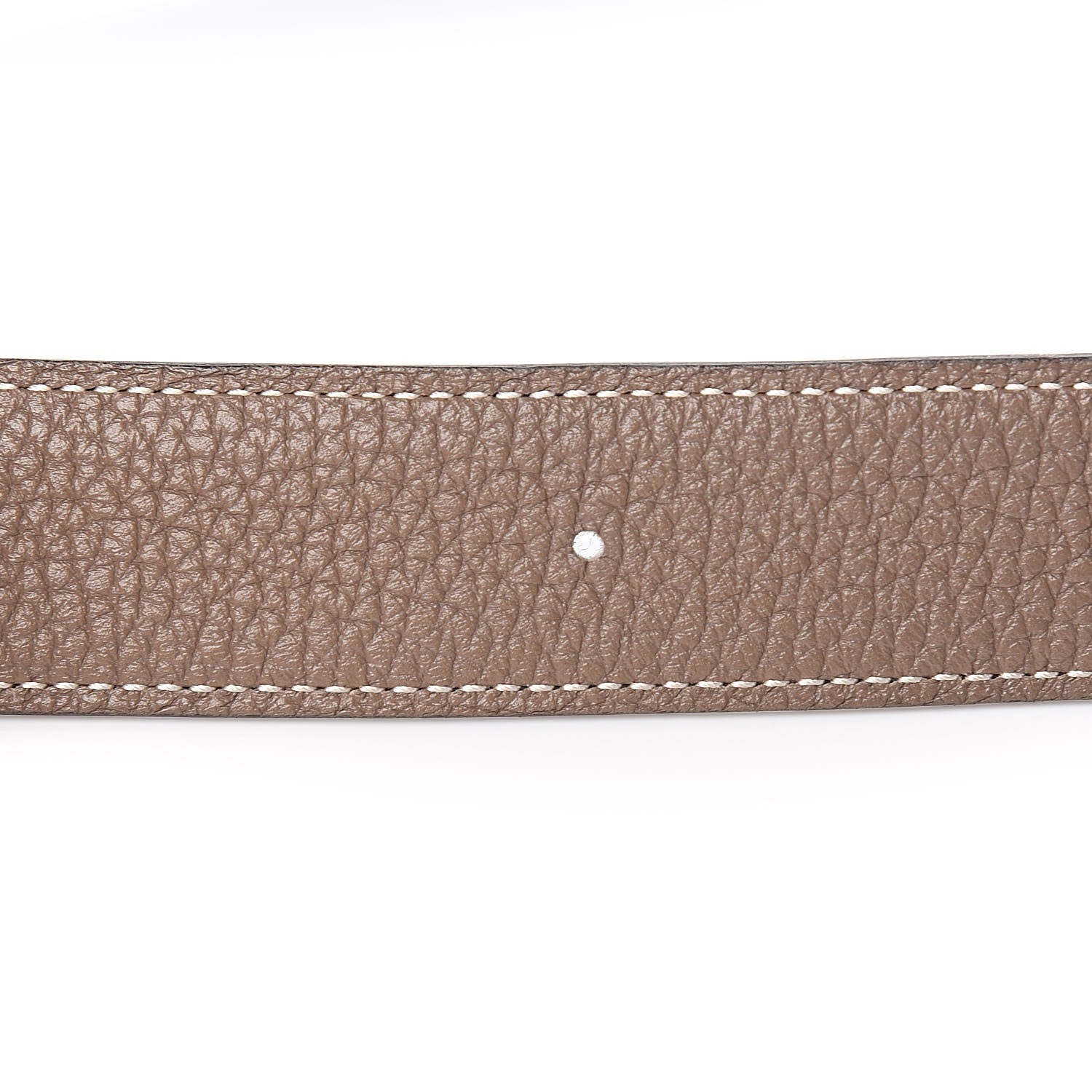 Hermes Box Togo 32mm H Belt 85 Black Etoupe 6 of 10