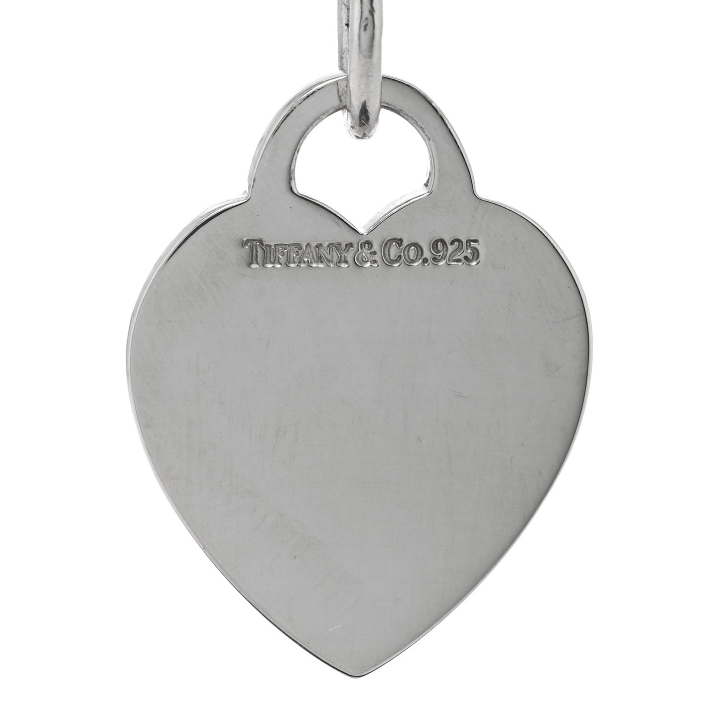 Sterling Silver Heart Tag Charm Bracelet