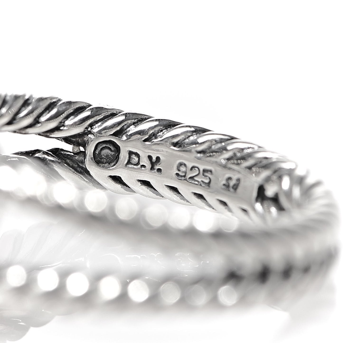 Sterling Silver Diamond Black Onyx 7mm Petite Albion Ring 54 7