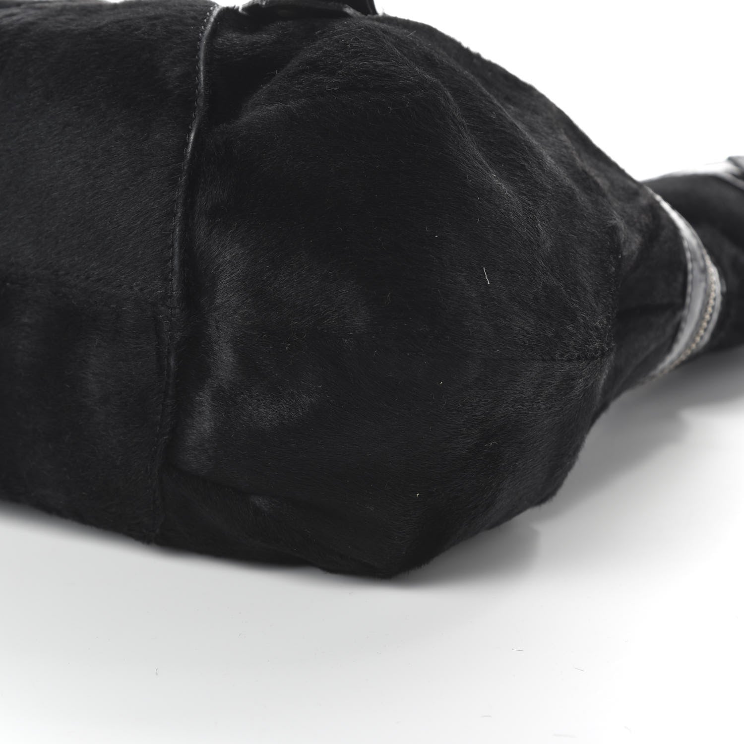 Christian Louboutin Pony Hair Patent Hobo Black 7 of 9