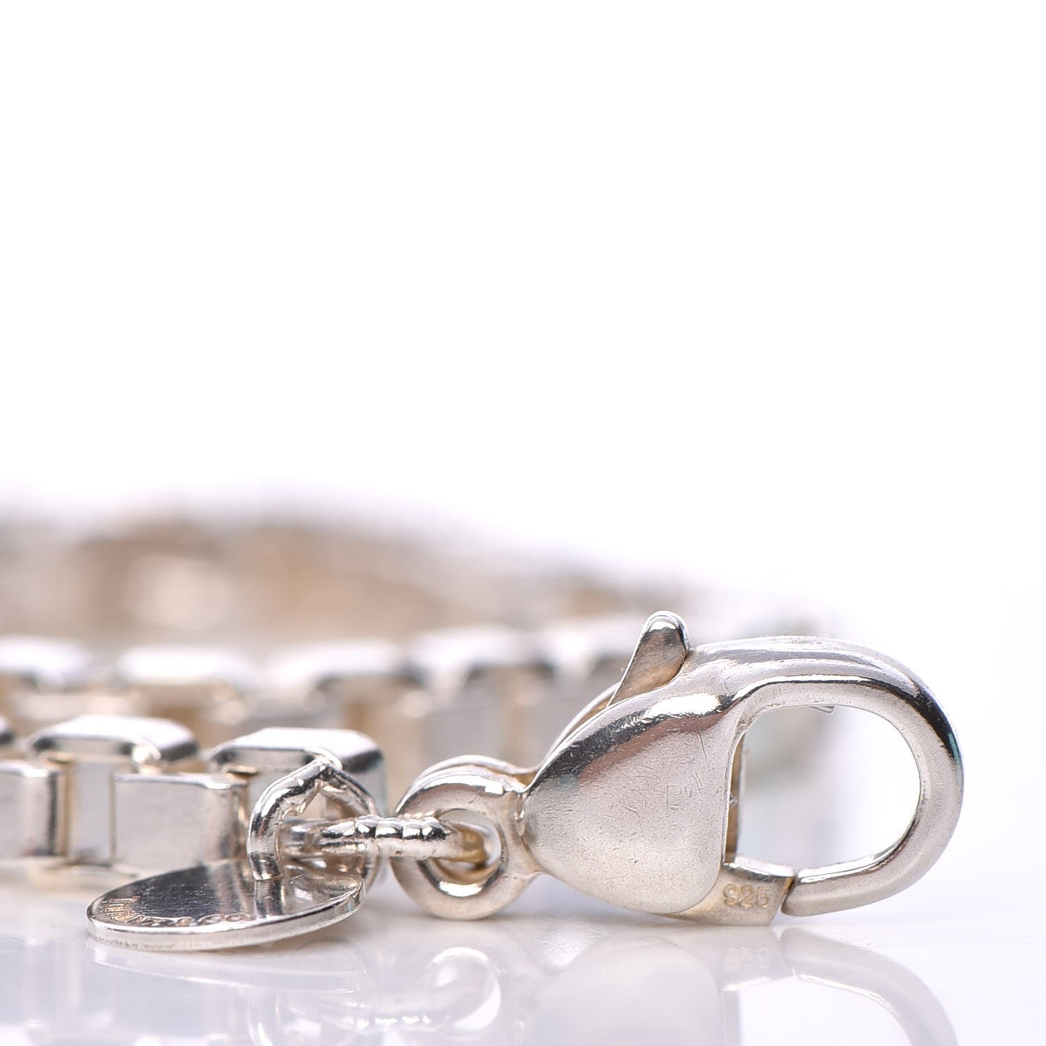 Tiffany Sterling Silver 4mm Venetian Link Bracelet 5 of 7