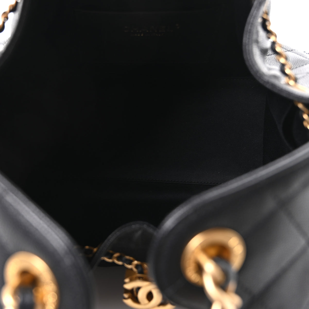 Caviar Quilted Small Chanel 25 Handbag Black
