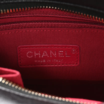 Chanel Aged Calfskin Quilted Small Gabrielle Hobo Black 6 of 10