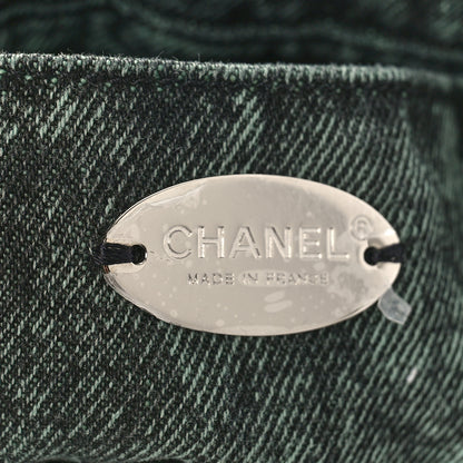 Chanel Washed Denim Quilted Denimpression Backpack Blue Black 5 of 9