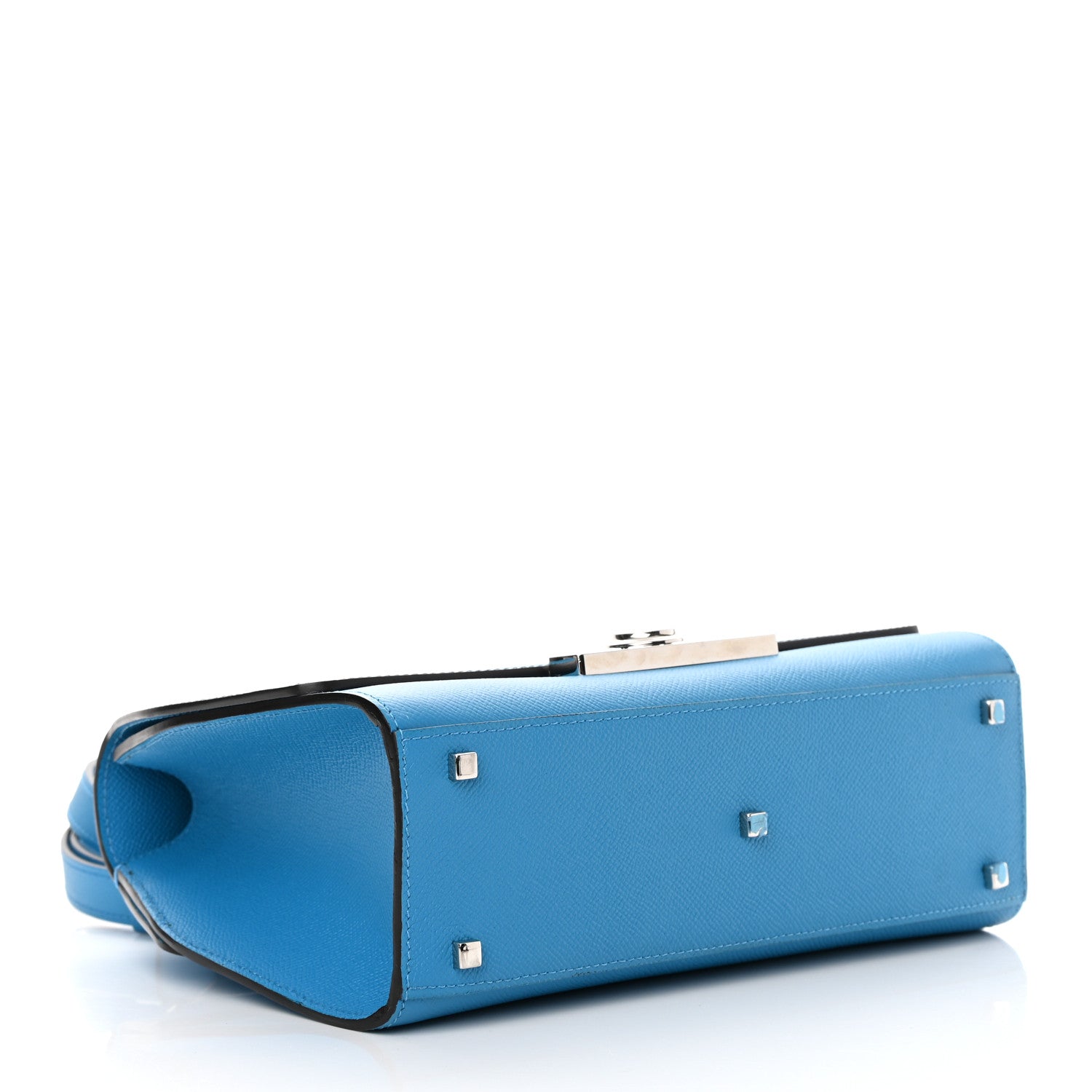 Moynat Carat Calfskin Rejane PM Sky Blue 4 of 17
