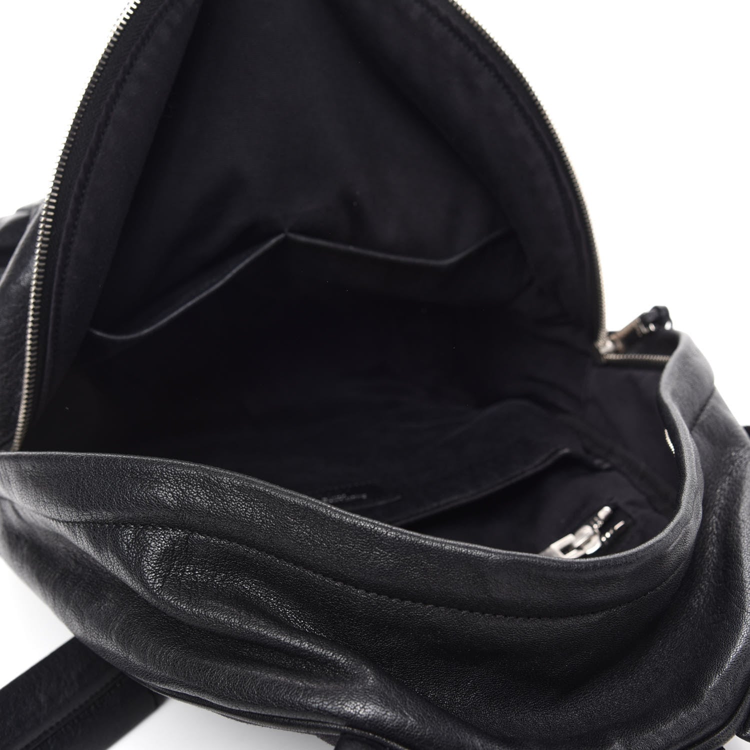 Saint Laurent Lambskin Mini City Backpack Black 5 of 10