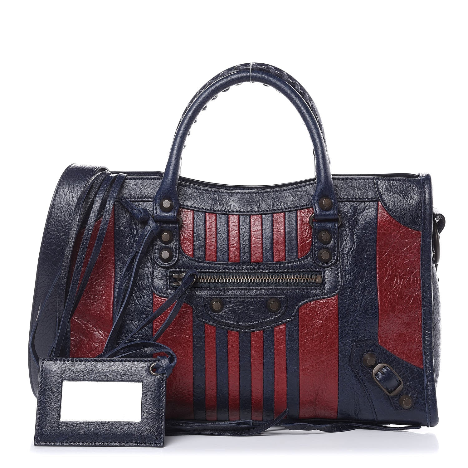 Balenciaga Veau Arena Multicolore Classic Hardware S City Bleu Nuit Rouge 1 of 10