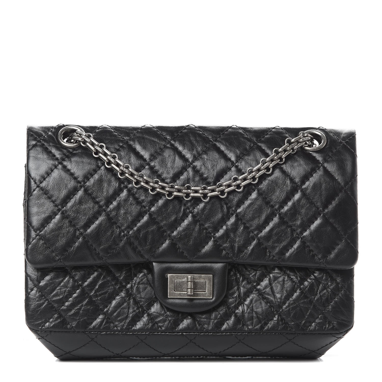 Chanel Aged Calfskin Quilted 2.55 Reissue 225 Flap Black 1 of 14