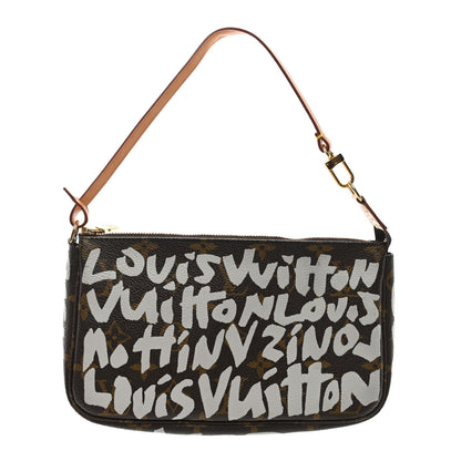 Louis Vuitton Monogram Graffiti Pochette Accessories Silver 1 of 8