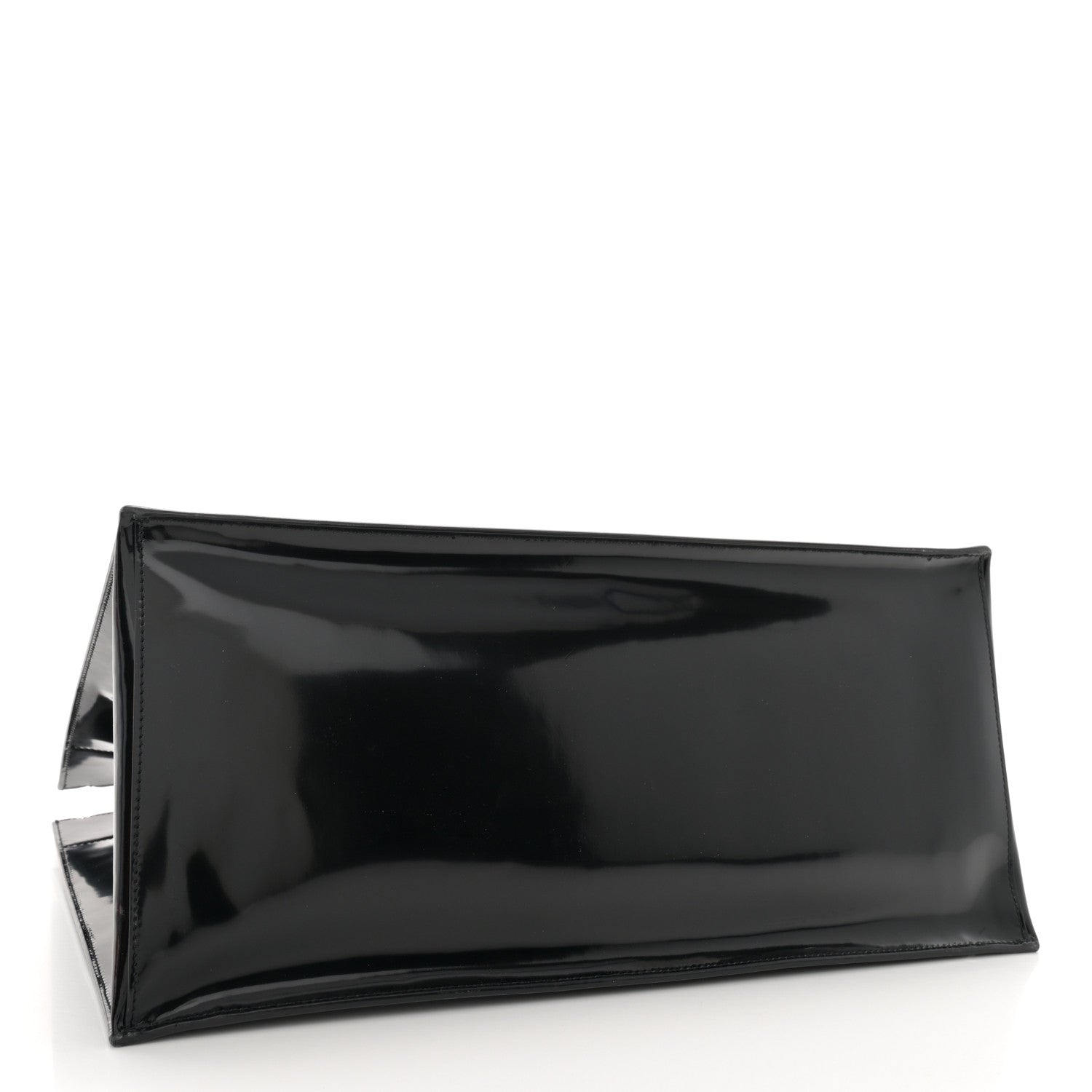 Saint Laurent Mesh Patent Rive Gauche Tote Black 4 of 11