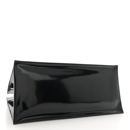 Saint Laurent Mesh Patent Rive Gauche Tote Black 4 of 11