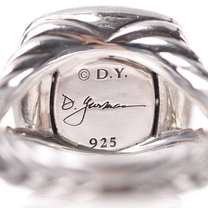 David Yurman Sterling Silver Diamond 14mm Albion Pave Ring 51 5.75 5 of 5