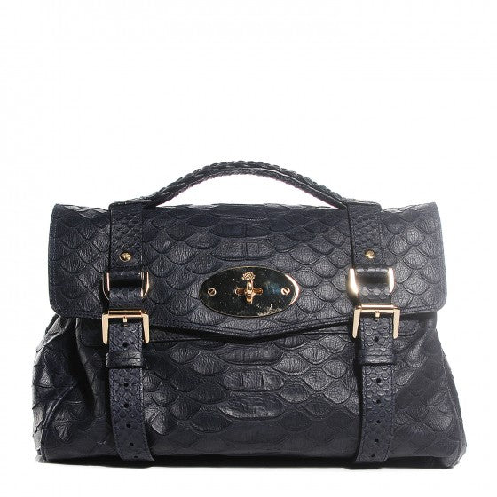 Silky Snake Print Alexa Nightshade Blue