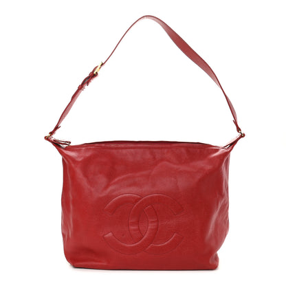 Chanel Caviar CC Hobo Red 1 of 9