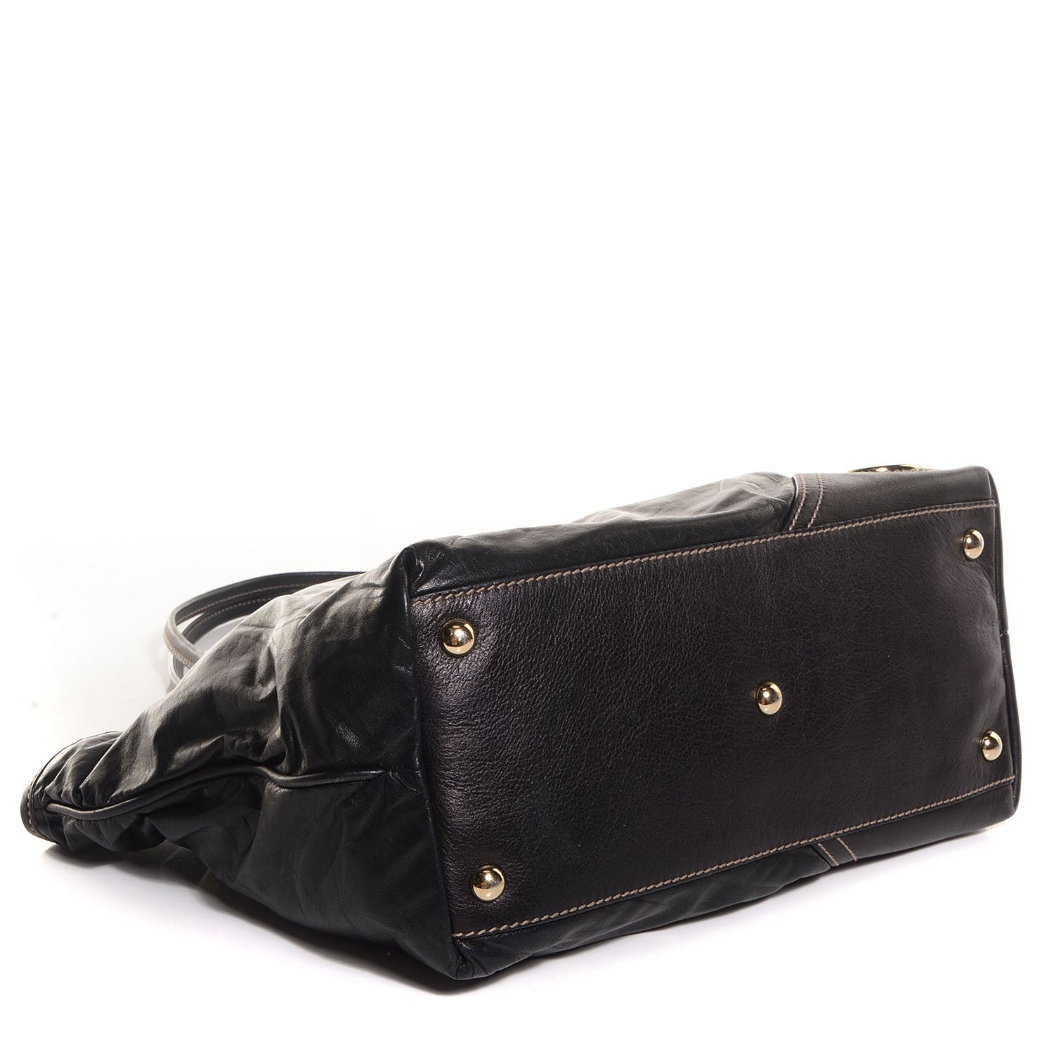 Gucci Leather Medium New Britt Tote Black 4 of 7