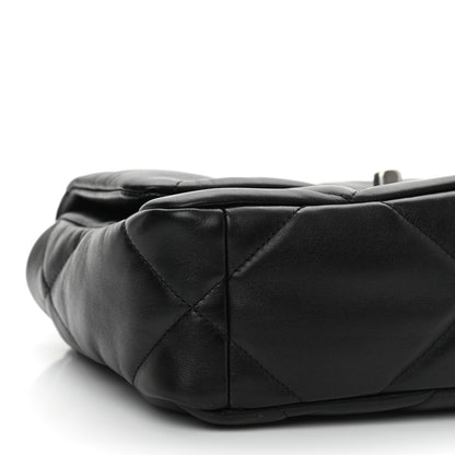 Chanel Lambskin Quilted Medium Chanel 19 Flap Black 9 of 10