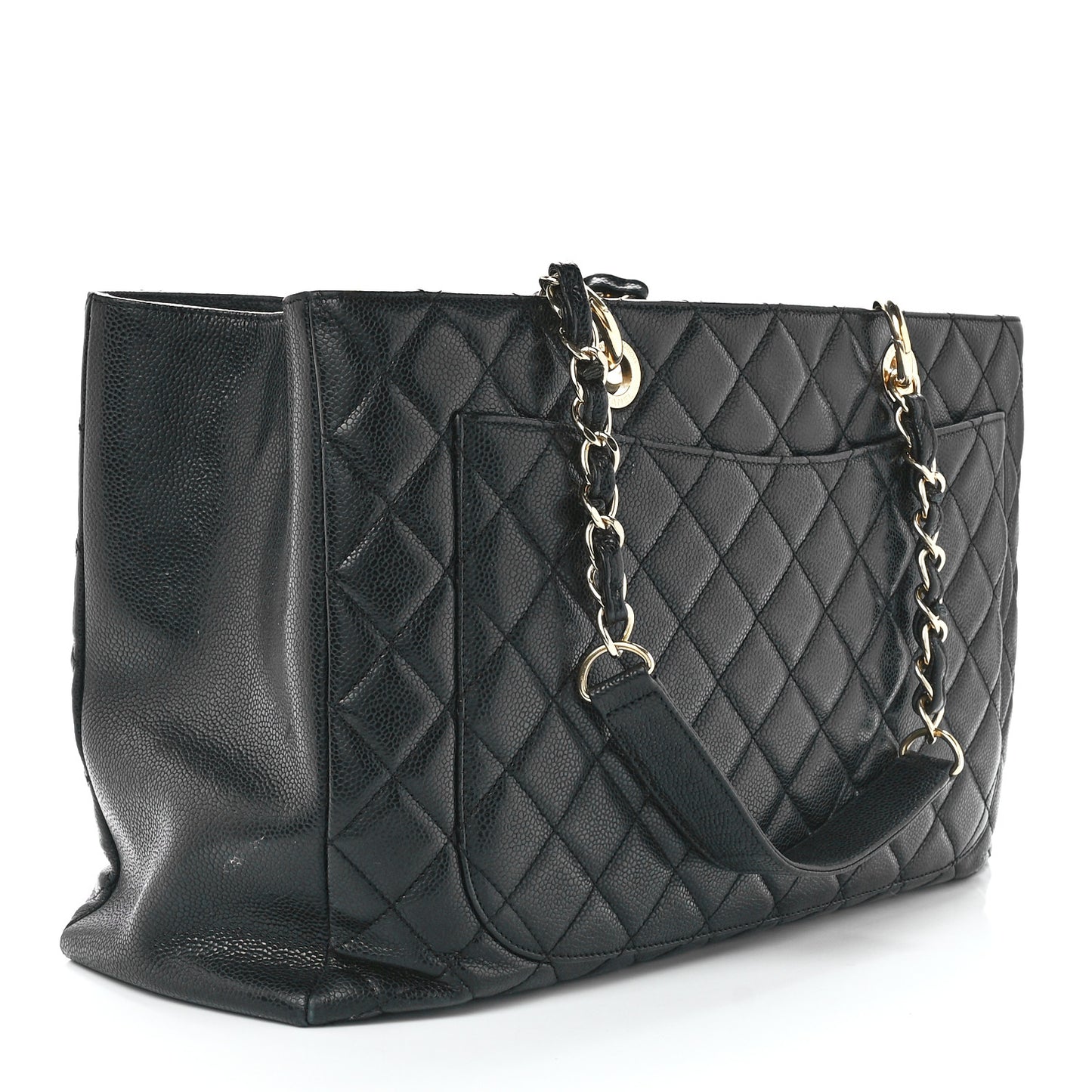 Caviar Quilted XL Grand Shopping Tote GST Black